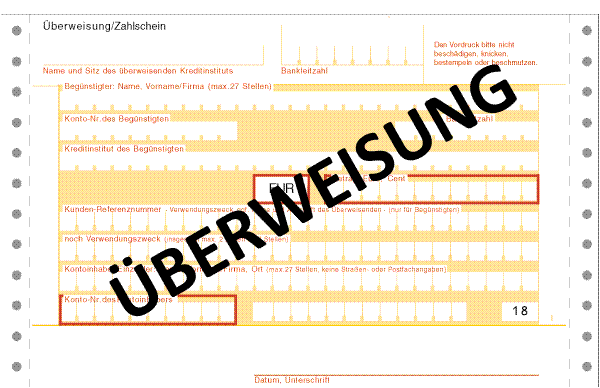 berweisung
